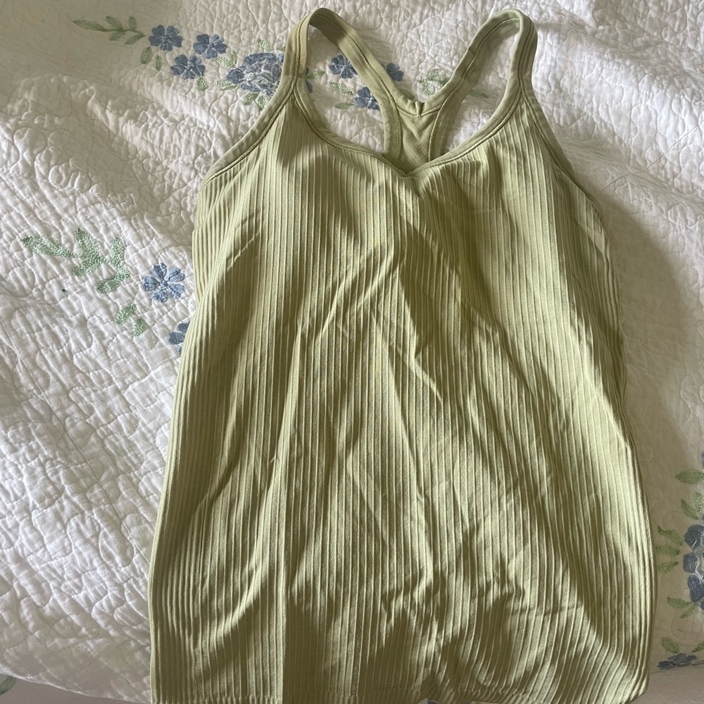 Lululemon ribbed pastel yellow tank!!!!!! It’s cute in great condition
